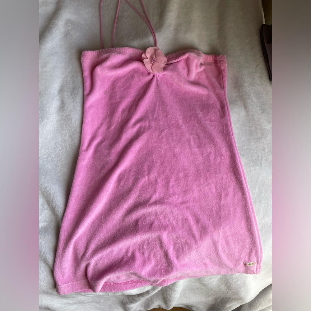 Vintage pink Roxy towel dress deadstock